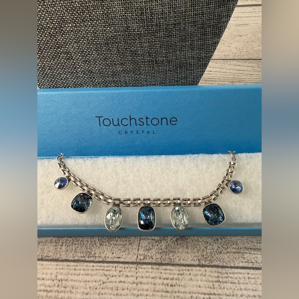 Touchstone Crystal By Swarovski Basketweave Necklace